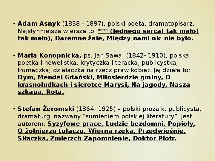 Najsławniejsi pisarze i poeci w Polsce - Slide 27