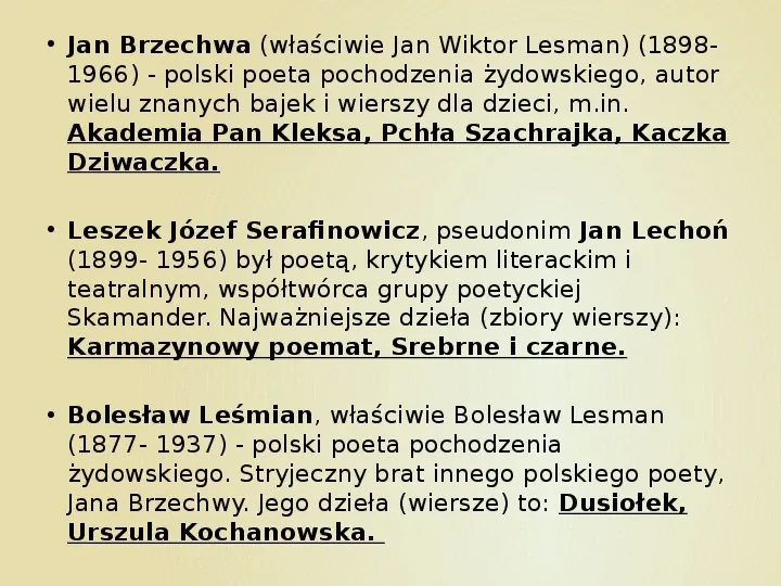 Najsławniejsi pisarze i poeci w Polsce - Slide 35
