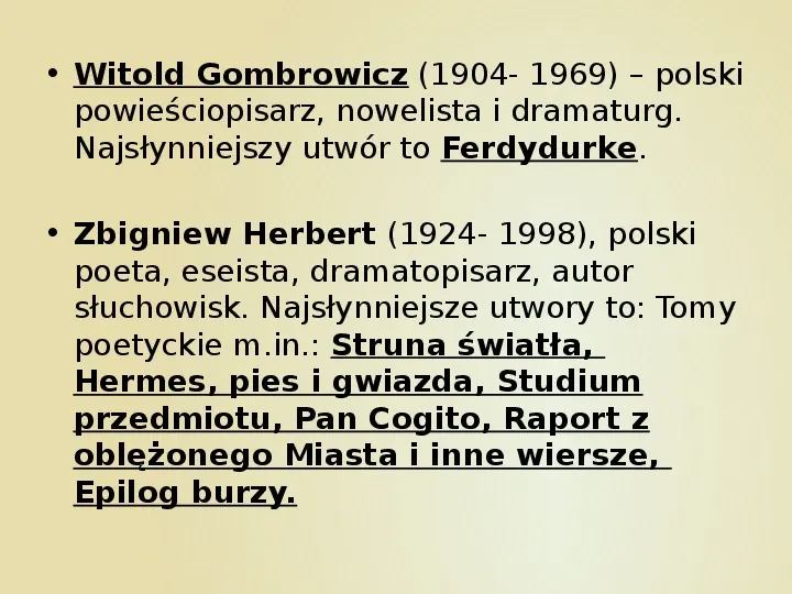 Najsławniejsi pisarze i poeci w Polsce - Slide 44