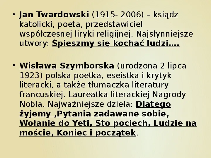 Najsławniejsi pisarze i poeci w Polsce - Slide 47