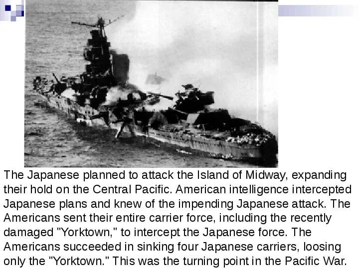 Battle Of Midway The fight for the Pacific - Slide 4