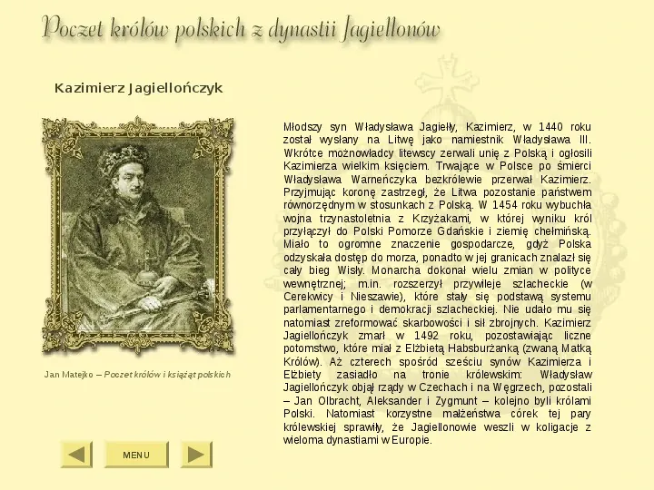 Królowie Polski z dynastii Jagiellonów - Slide 6