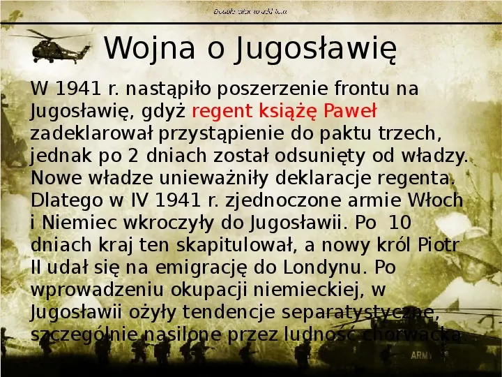 Działania wojenne w latach 1940-43 - Slide 3
