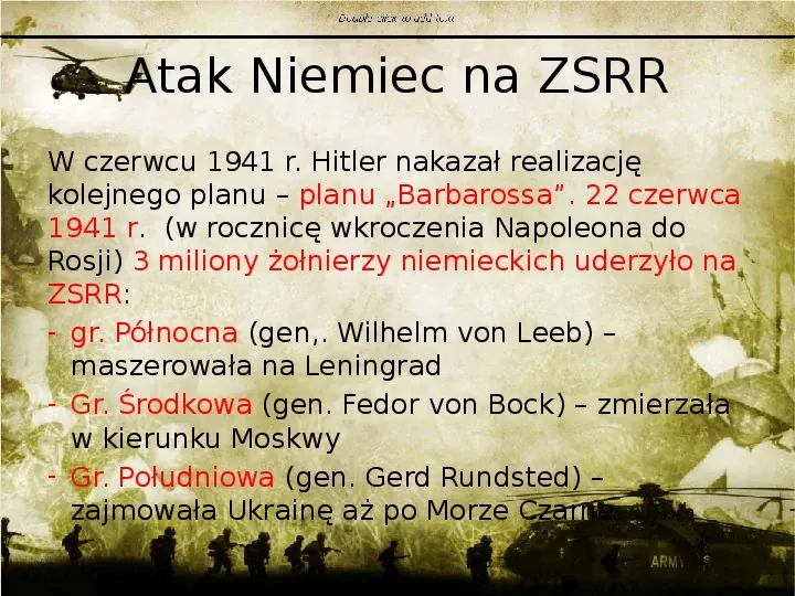 Działania wojenne w latach 1940-43 - Slide 7