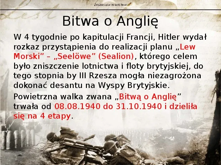 Działania zbrojne w Europie Zachodniej w latach 1939 - Slide 22