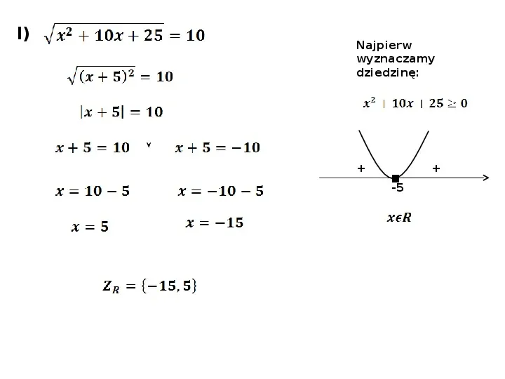 Równania, nierówności z wartością bezwzględną - Slide 11