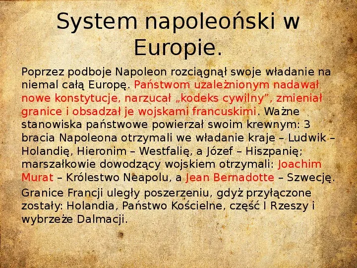 Epoka napoleońska - Slide 17