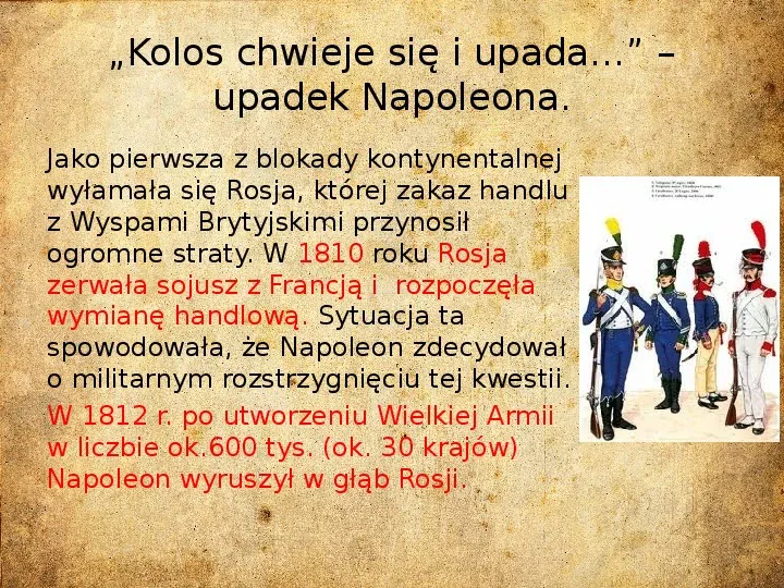Epoka napoleońska - Slide 21