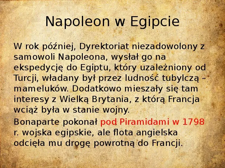 Epoka napoleońska - Slide 4