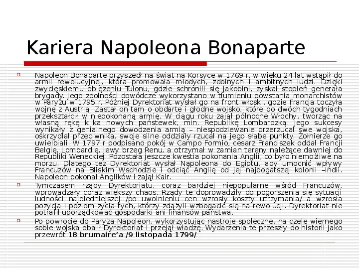Europa Napoleona Bonaparte - Slide 2