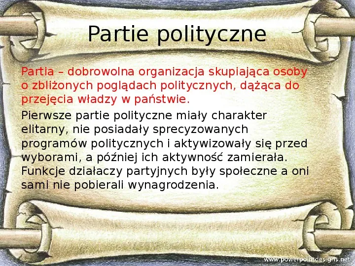 Główne nurty polityczne w Europie w 1 poł. XIX wieku. Rozwój parlamentaryzmu - Slide 17