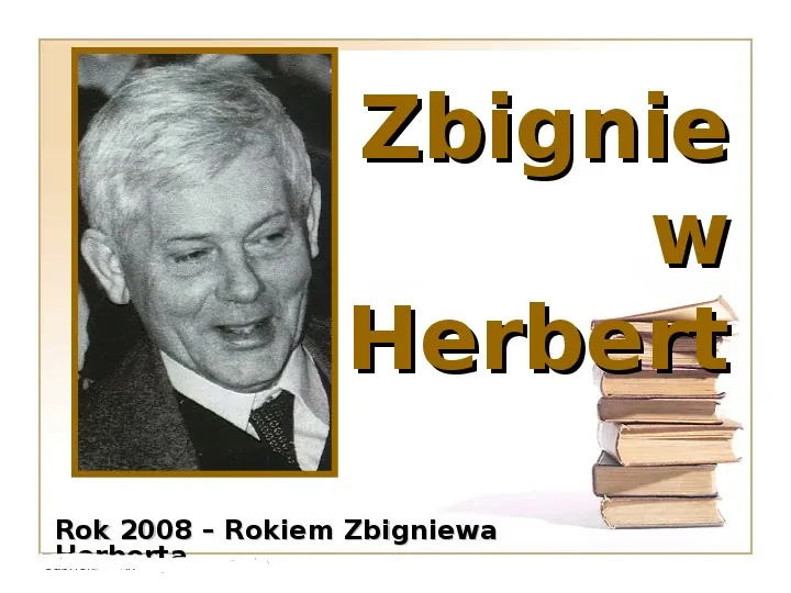 Herbert Zbigniew - Slide 1