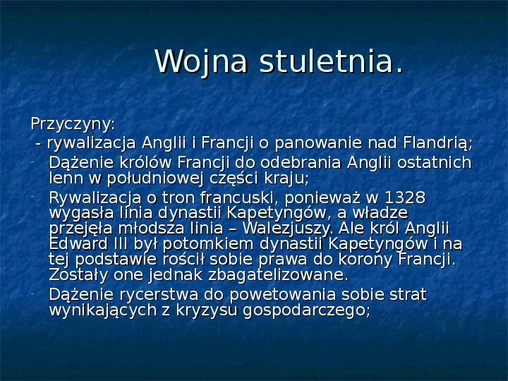 Jesień średniowiecza i kryzys Europy Zachodniej. - Slide 13