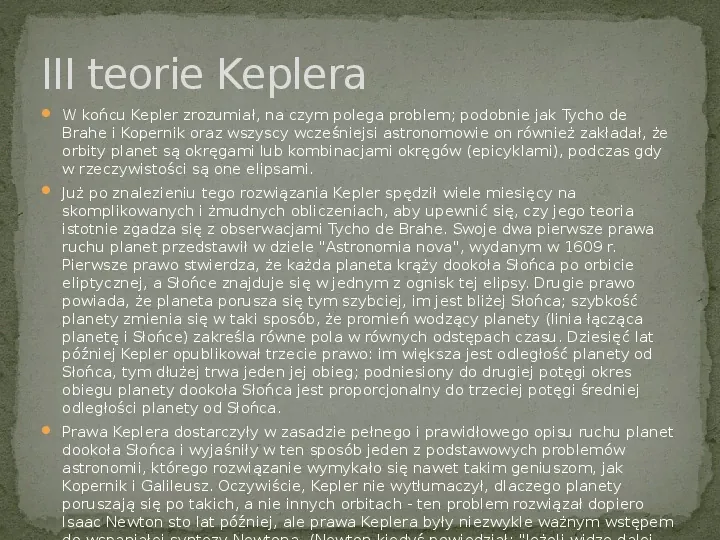 Kepler Johannes - Slide 4