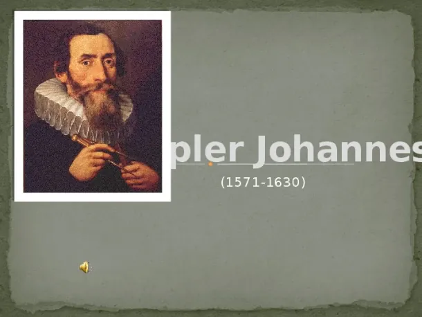 Kepler Johannes - Slide pierwszy
