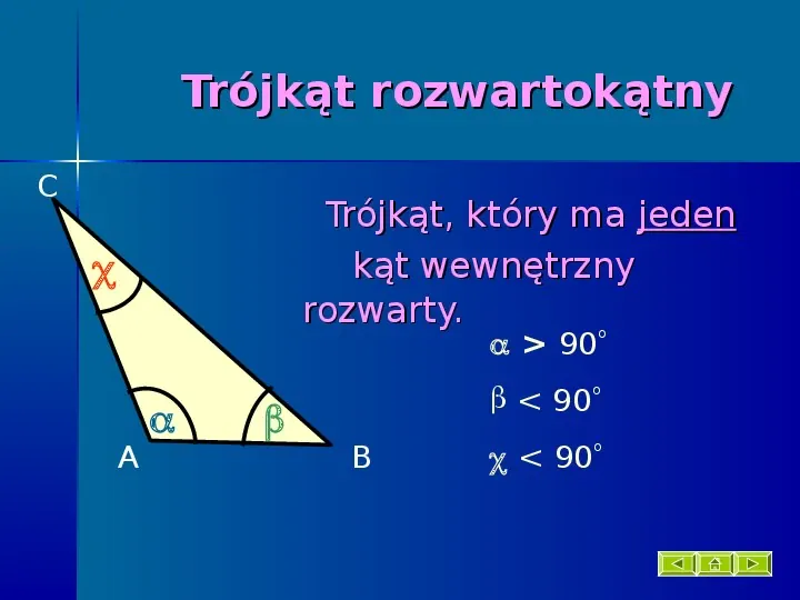 Klasyfikacja trójkątów - Slide 13