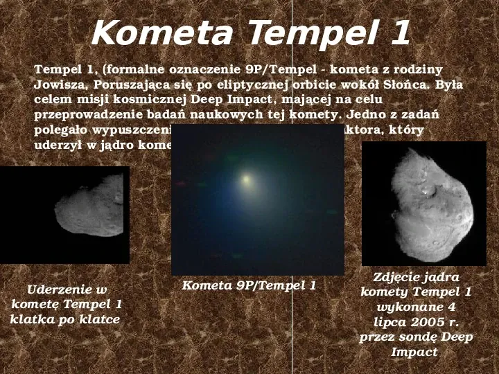 Komety - Slide 16