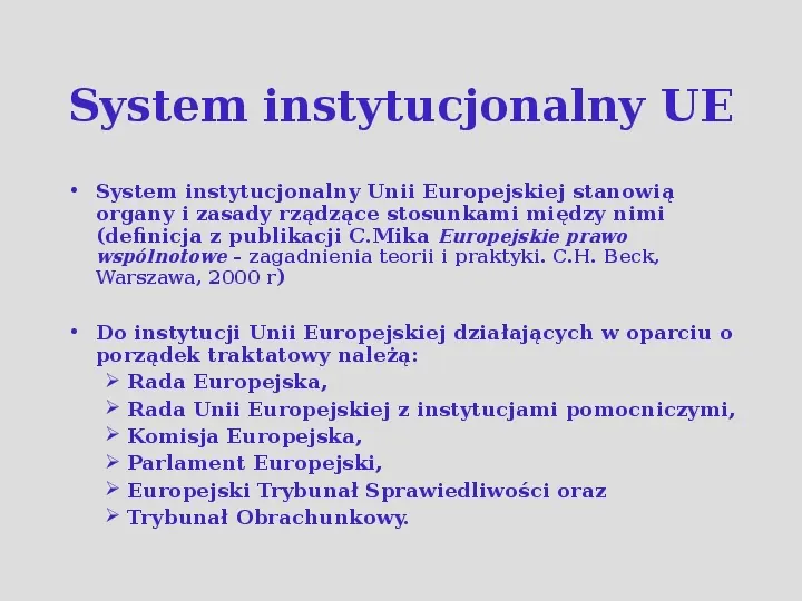 Komisarze, deputowani i audytorzy, czyli kto rządzi w Unii Europejskiej. - Slide 2