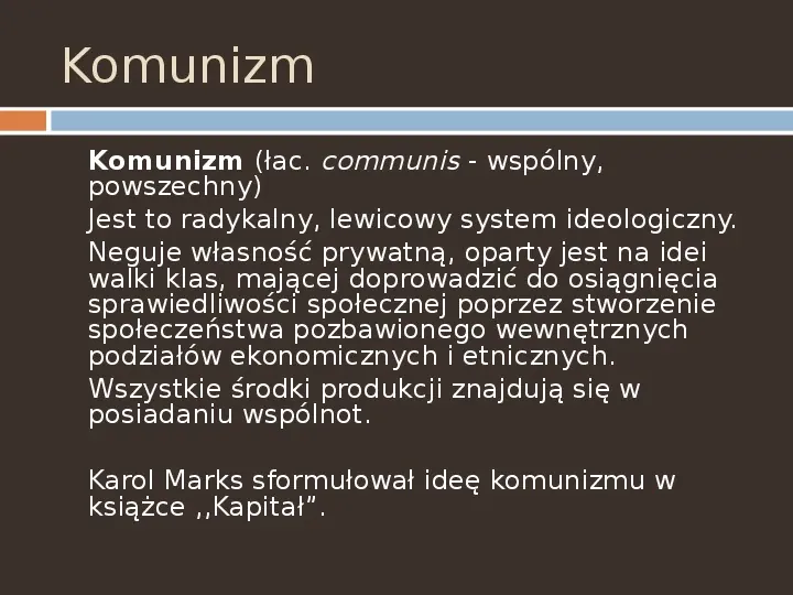 Komunizm - Slide 2