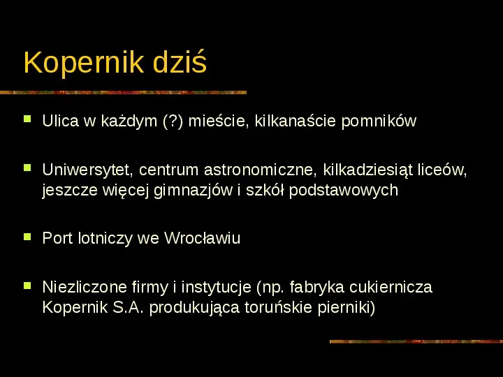 Mikołaj Kopernik - Slide 28