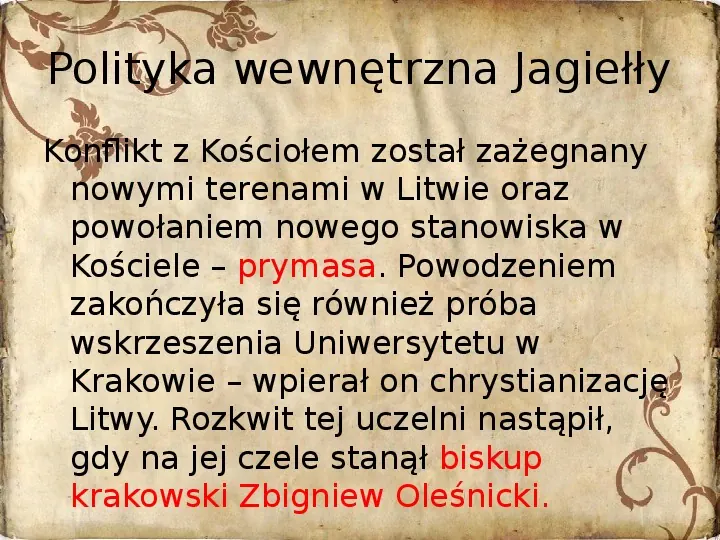 Korona Królestwa Polskiego na przełomie XIV i XV - Slide 20