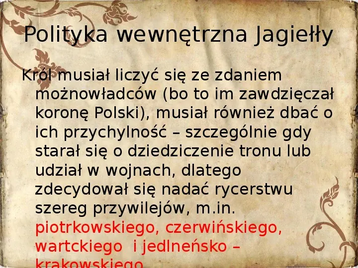 Korona Królestwa Polskiego na przełomie XIV i XV - Slide 21