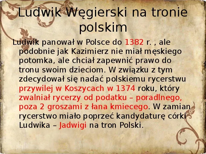 Korona Królestwa Polskiego na przełomie XIV i XV - Slide 3