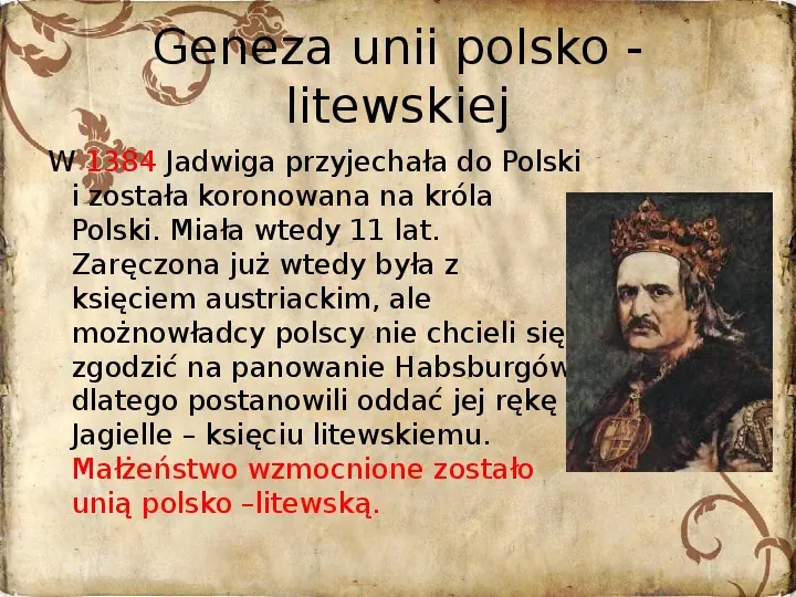 Korona Królestwa Polskiego na przełomie XIV i XV - Slide 4