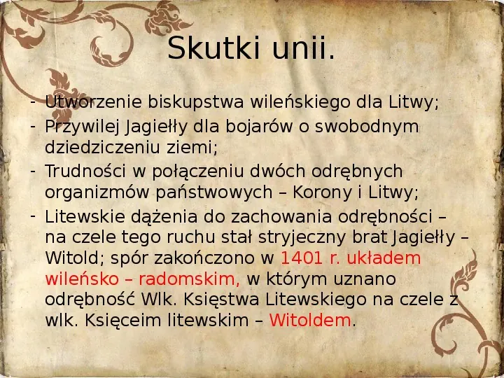 Korona Królestwa Polskiego na przełomie XIV i XV - Slide 8
