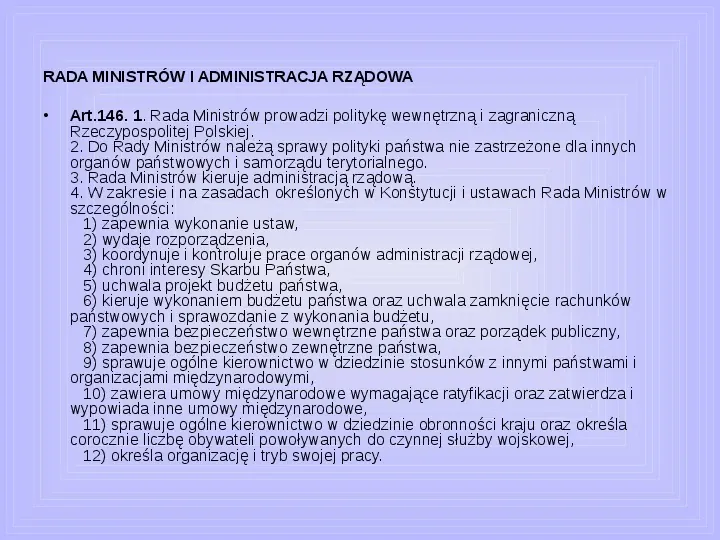 Rada ministrów - Slide 32