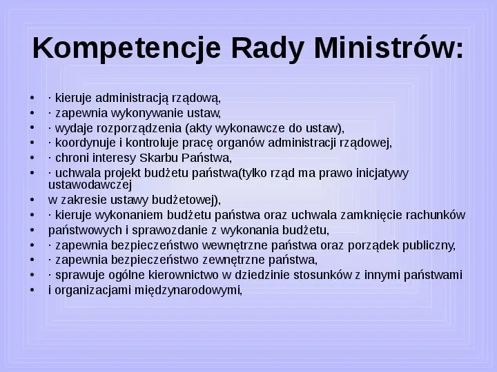 Rada ministrów - Slide 37