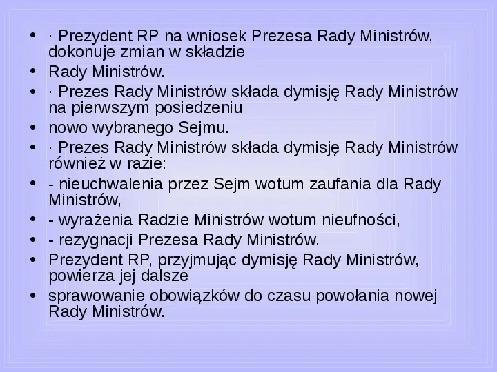 Rada ministrów - Slide 41