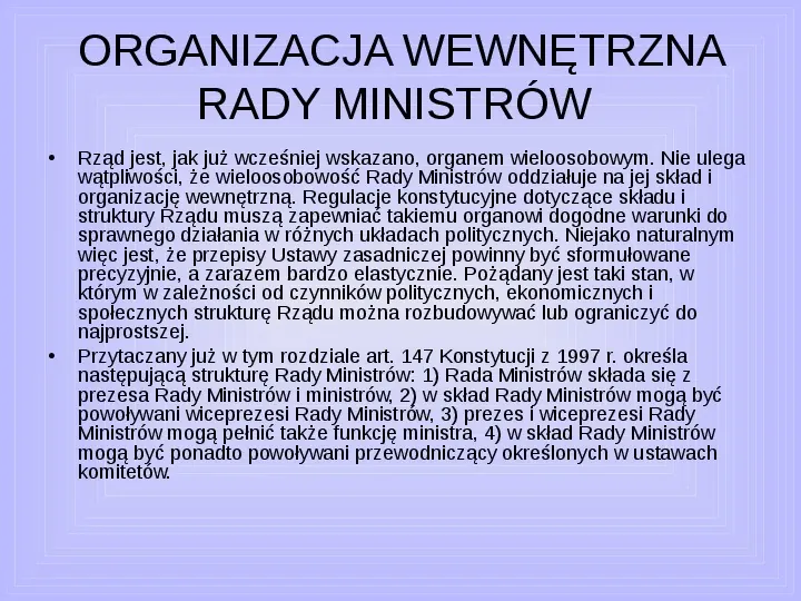 Rada ministrów - Slide 47