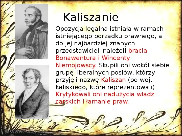 Królestwo Polskie w dobie konstytucyjnej (1815 - 1830) - Slide 12