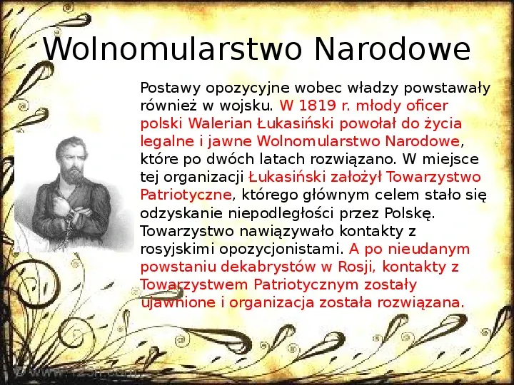 Królestwo Polskie w dobie konstytucyjnej (1815 - 1830) - Slide 15