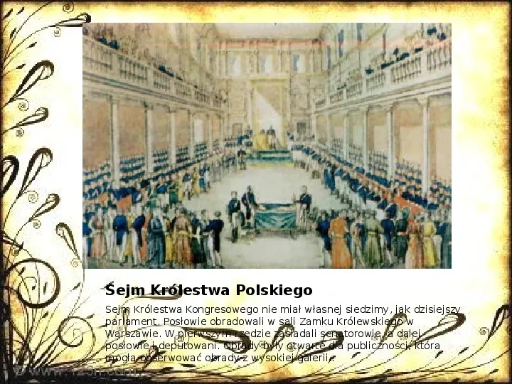 Królestwo Polskie w dobie konstytucyjnej (1815 - 1830) - Slide 6
