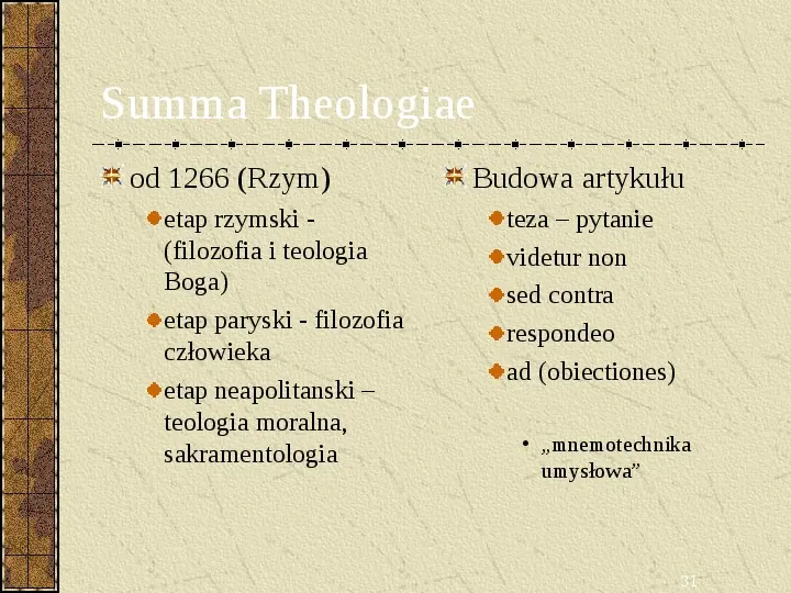 Św. Tomasz z Akwinu - Slide 31