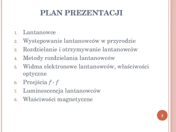 Lantanowce - Slide 2