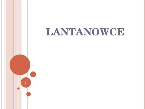 Lantanowce - Slide pierwszy