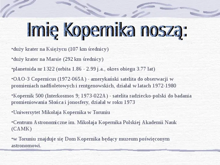 Mikołaj Kopernik - Slide 15