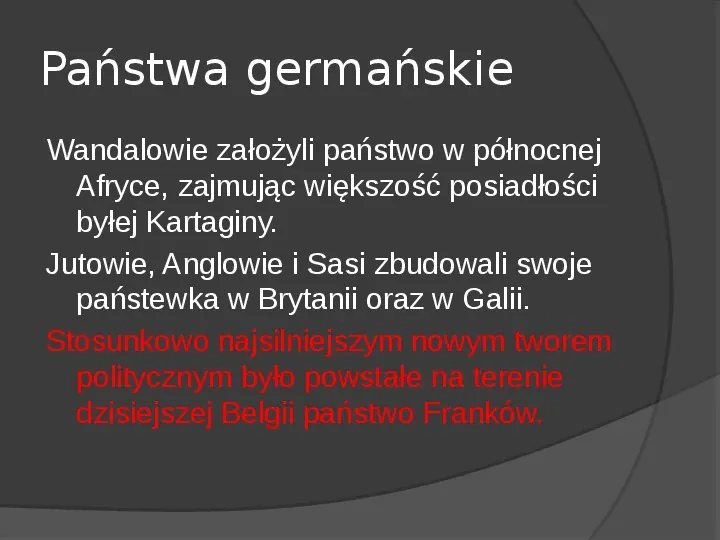 Na gruzach Imperium Romanum – państwa barbarzyńskie - Slide 4