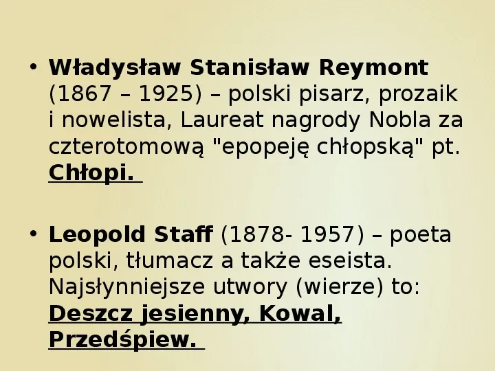 Najsławniejsi polscy pisarze i poeci - Slide 33
