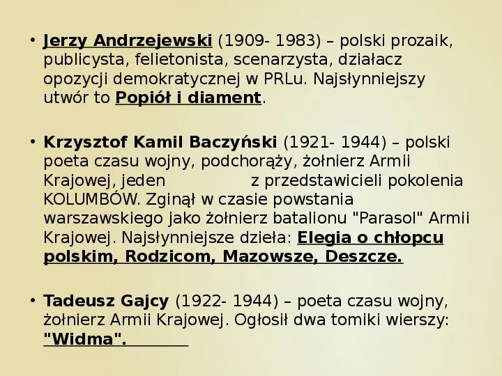 Najsławniejsi polscy pisarze i poeci - Slide 39