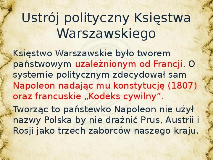 Napoleon a sprawa polska - Slide 12