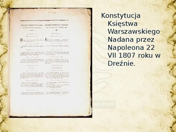Napoleon a sprawa polska - Slide 15