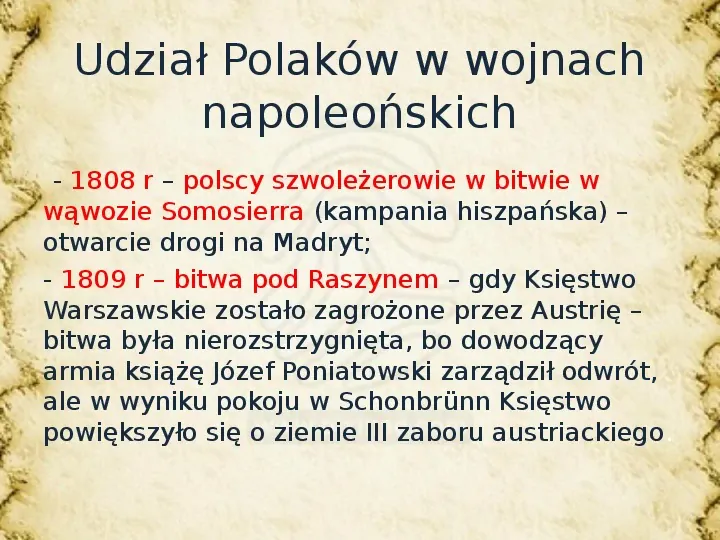 Napoleon a sprawa polska - Slide 22