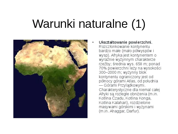 Afryka - kontynent - Slide 3
