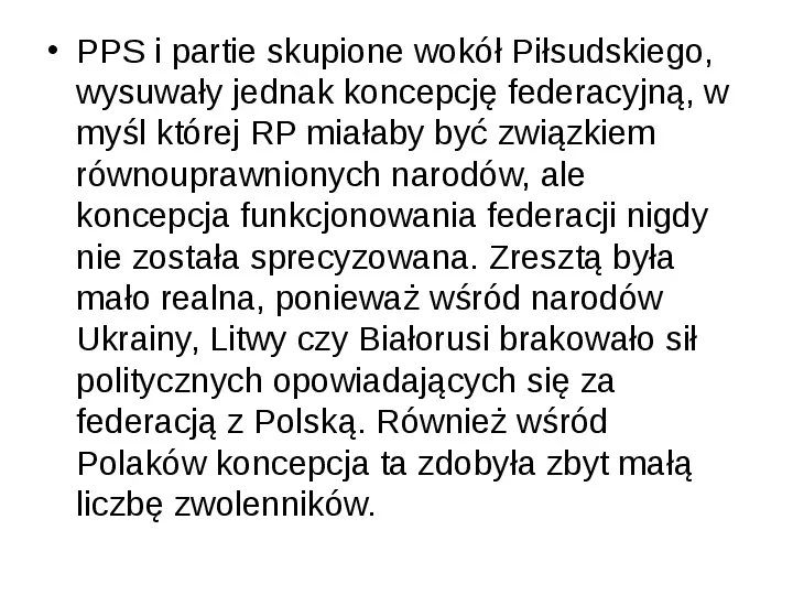 Odzyskanie niepodległości przez Polskę - Slide 10