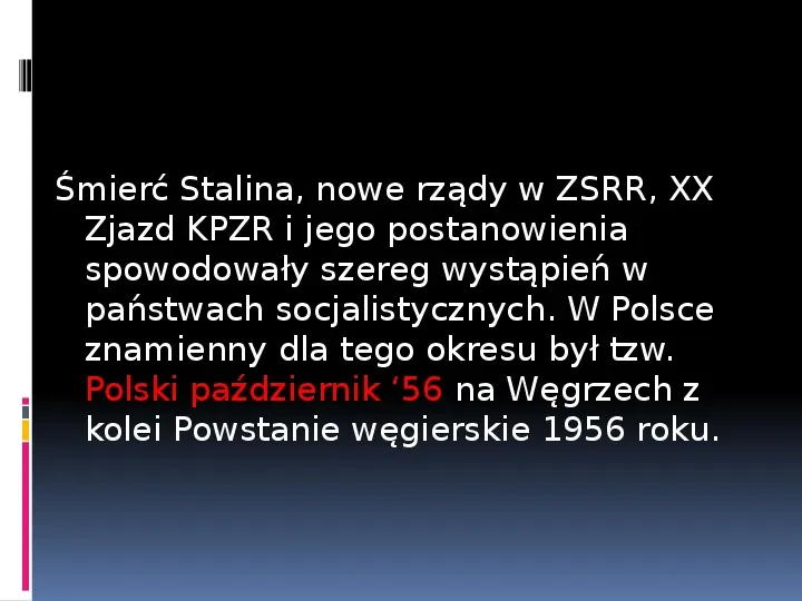Okres stalinowski w Polsce - Slide 20