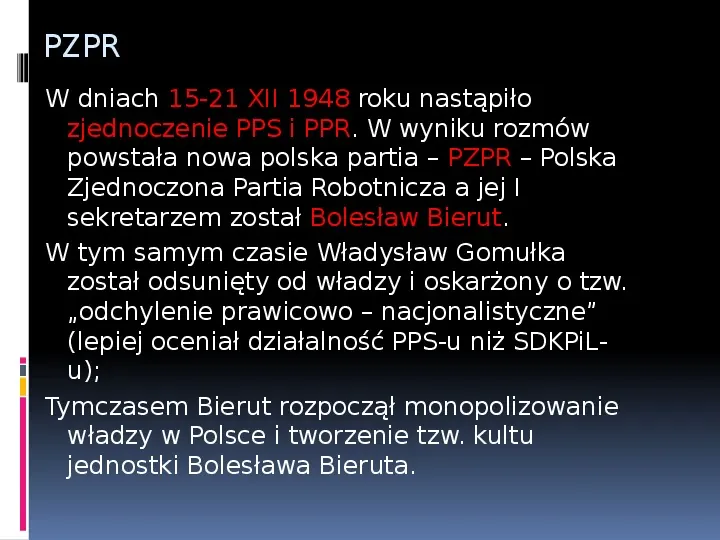 Okres stalinowski w Polsce - Slide 4